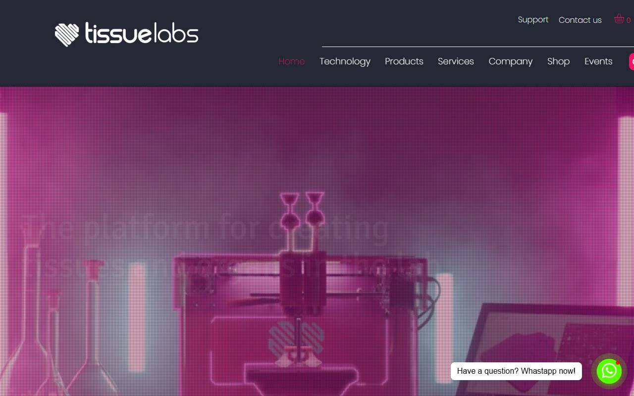 Anteprima del sito: Tissuelabs SA