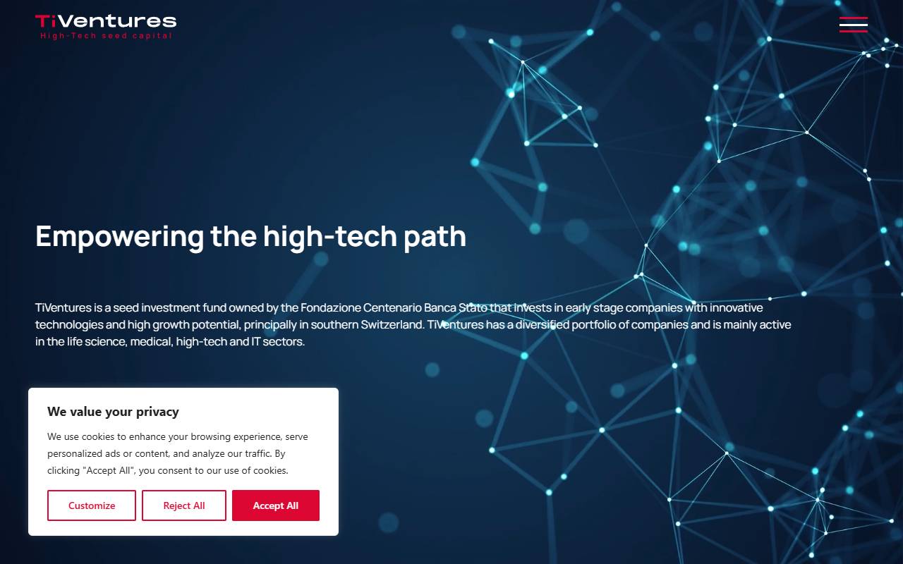 Anteprima del sito: TiVentures SA