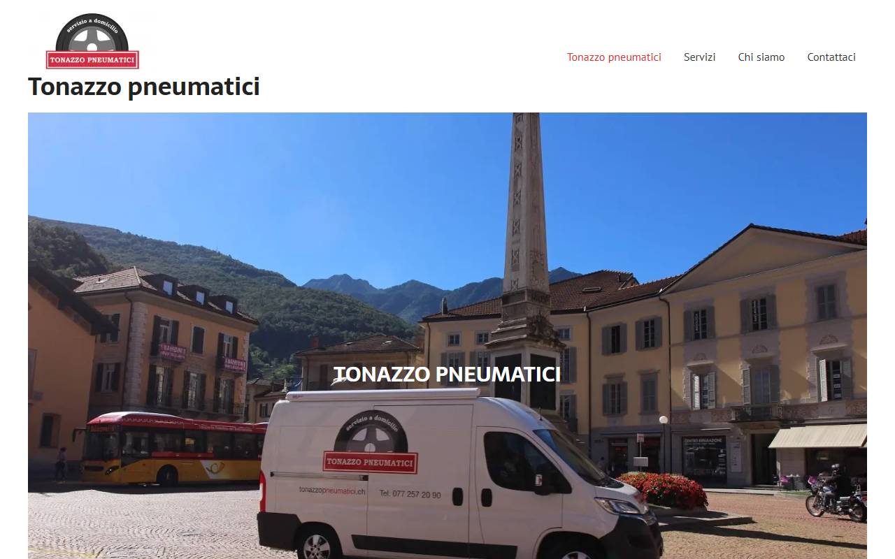 Anteprima del sito: Tonazzo Pneumatici