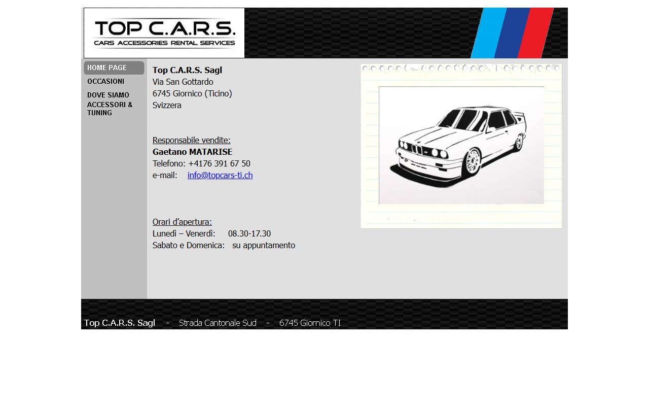 Anteprima del sito: Top C.A.R.S. Sagl