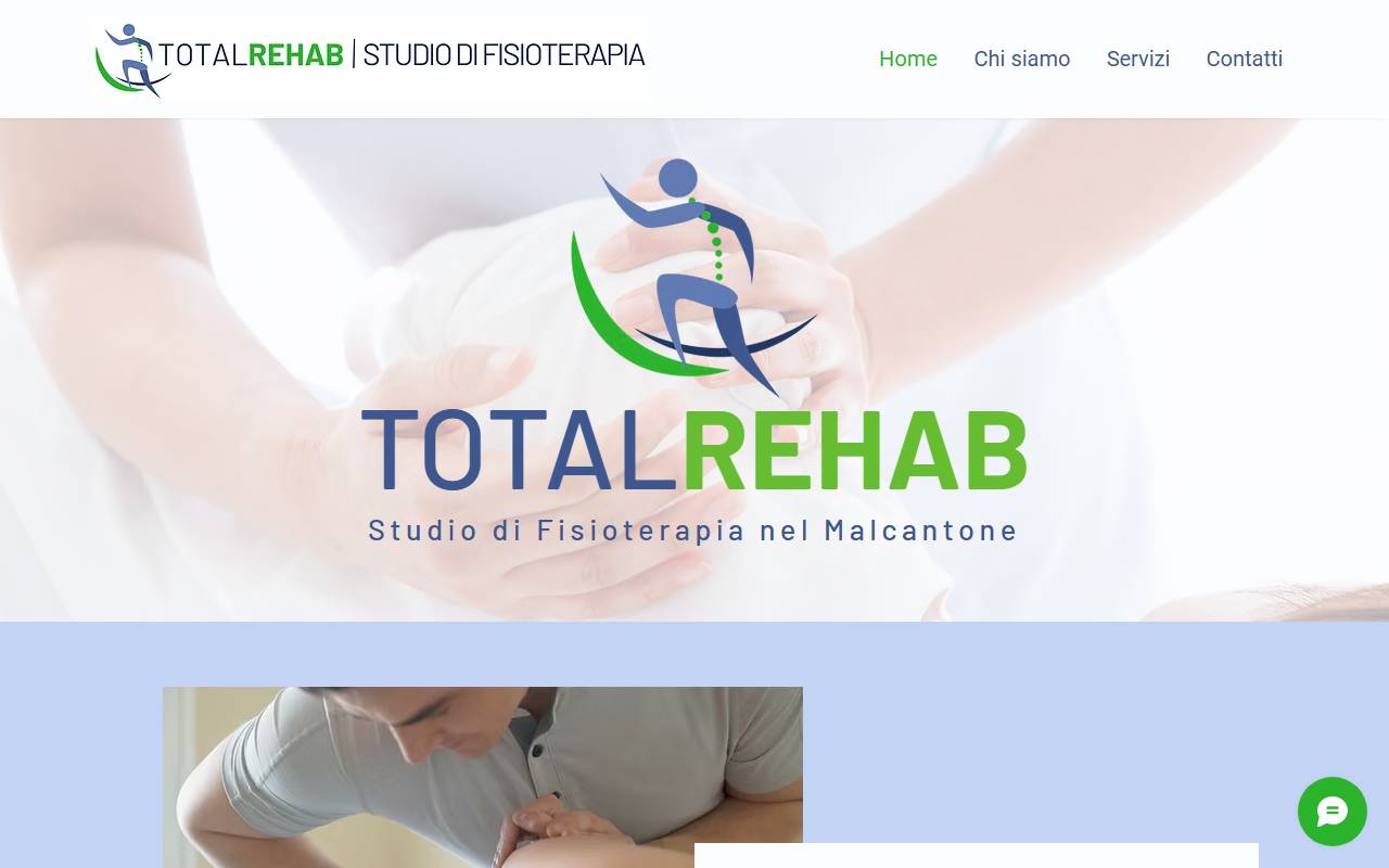 Anteprima del sito: TOTAL REHAB Sagl
