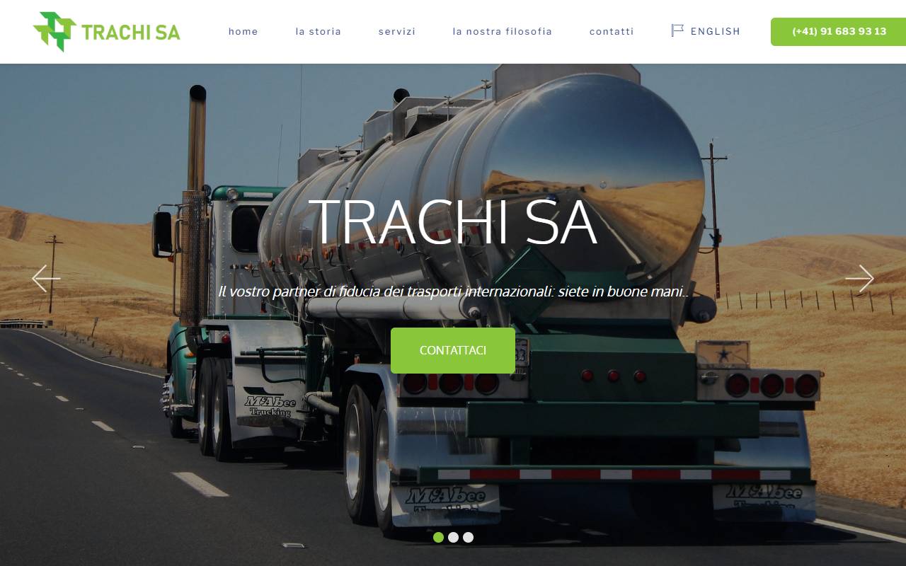 Anteprima del sito: Trachi SA