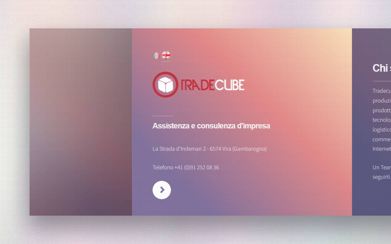 Anteprima del sito: Tradecube di Giuseppe Budroni