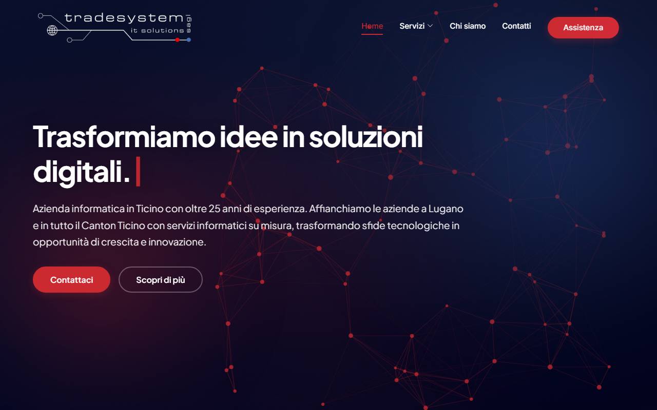 Anteprima del sito: Tradesystem Security & Sound Sagl