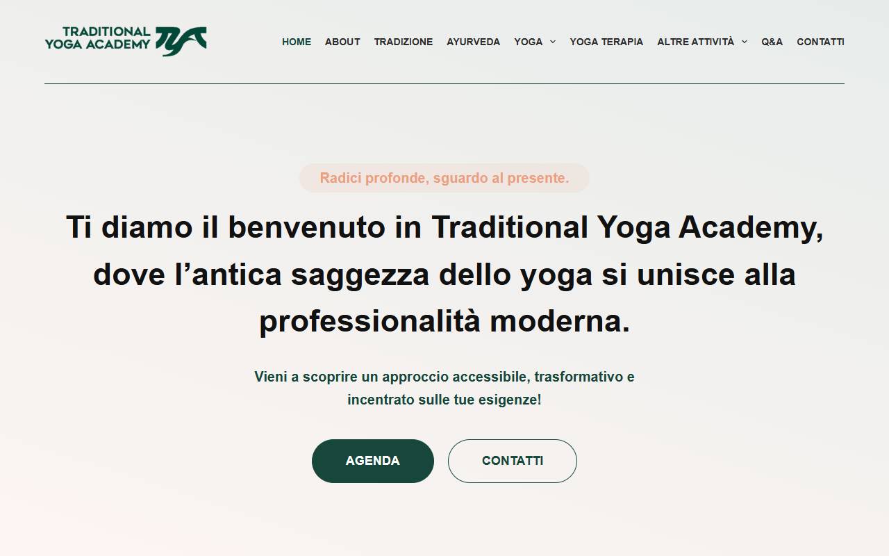 Anteprima del sito: TYA di Anna Comizzoli