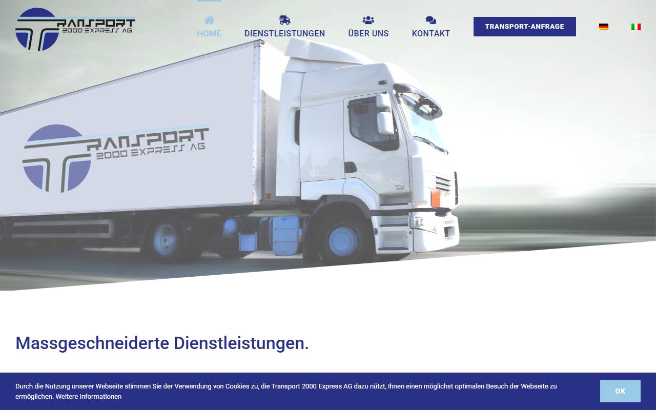 Anteprima del sito: Transport 2000 Express AG