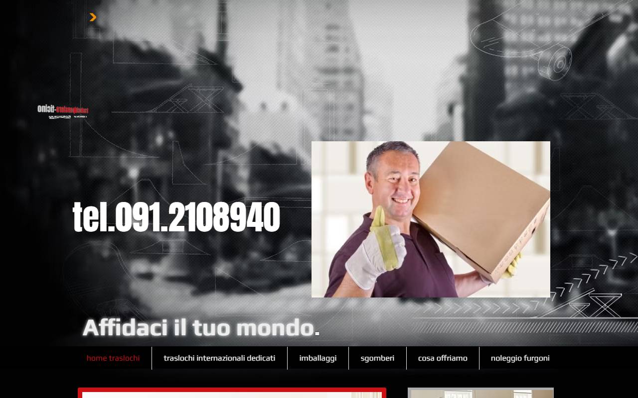 Anteprima del sito: TRASLOCHI PENSIERO TICINO, titolare Pensiero Giuseppe