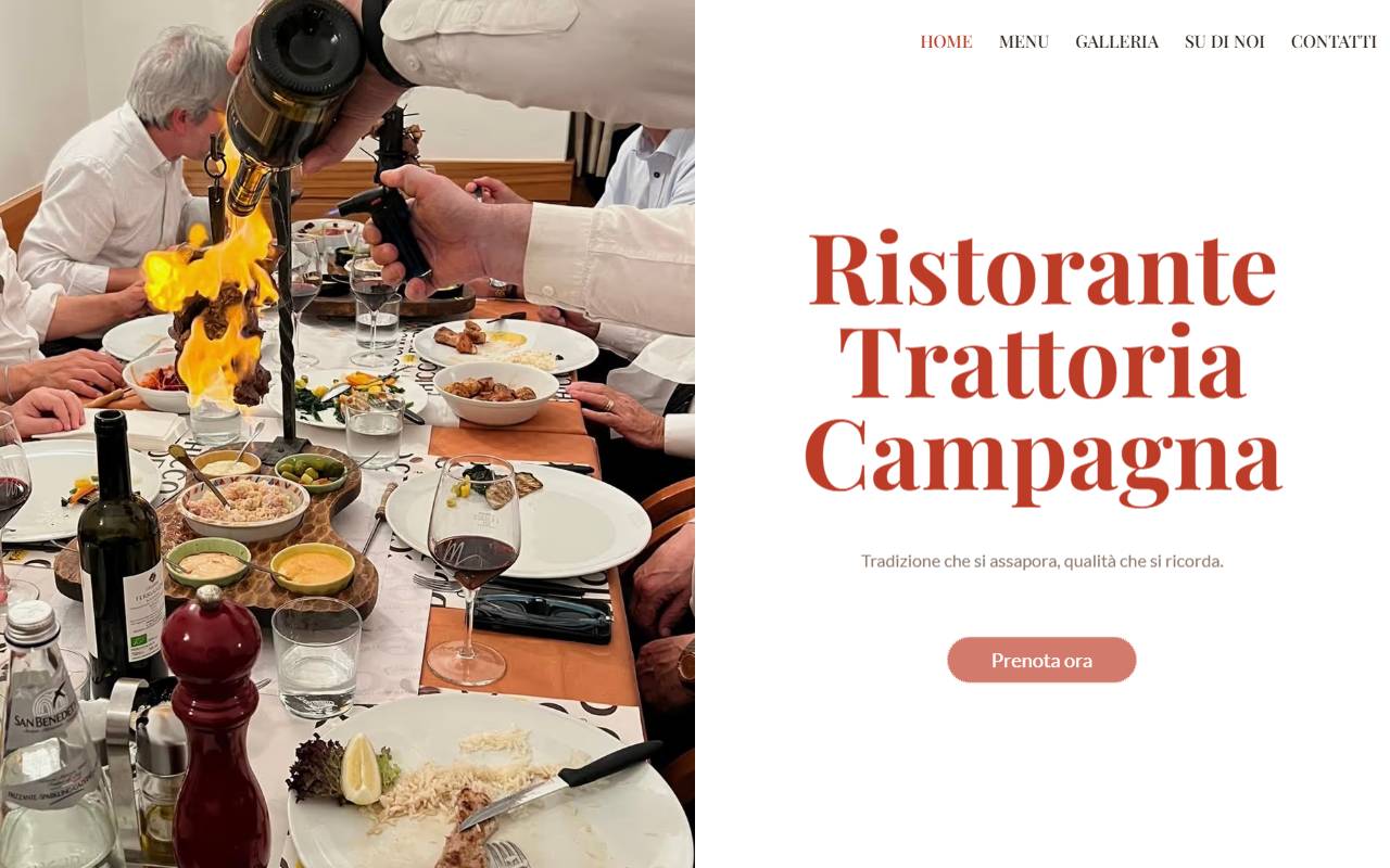Anteprima del sito: GOGOVA SUZA - TRATTORIA RISTORANTE PIZZERIA - CAMPAGNA
