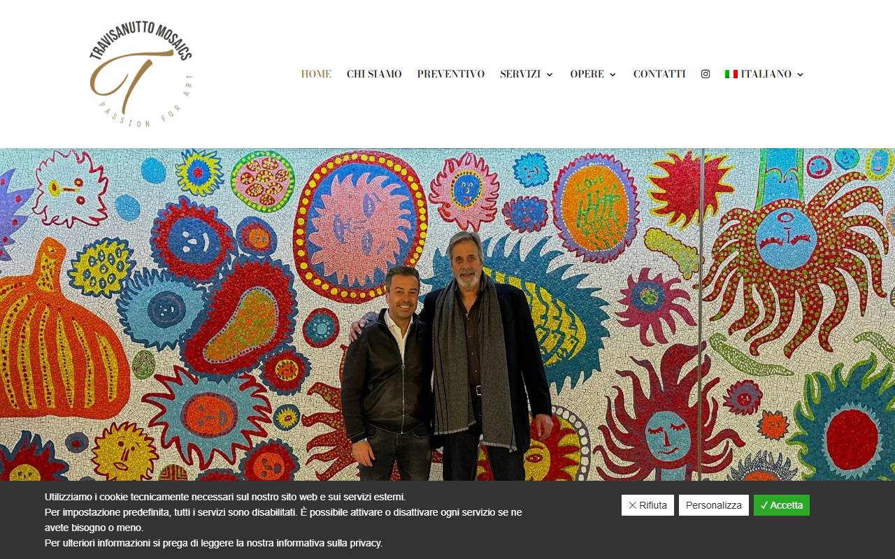 Anteprima del sito: TRAVISANUTTO DESIGN SAGL