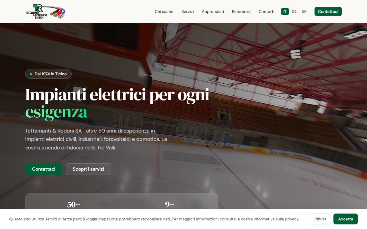 Anteprima del sito: Tettamanti & Rodoni SA, succursale di Lugano