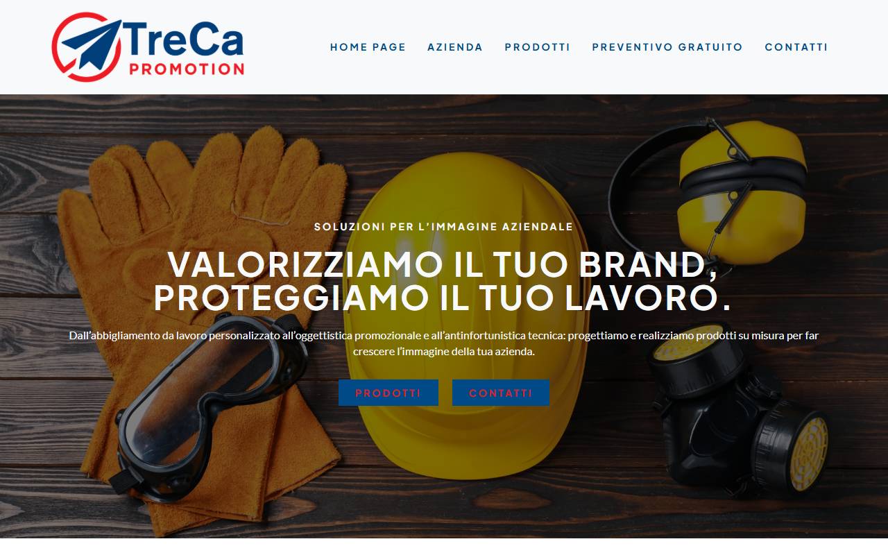 Anteprima del sito: Treca Promotion Sagl