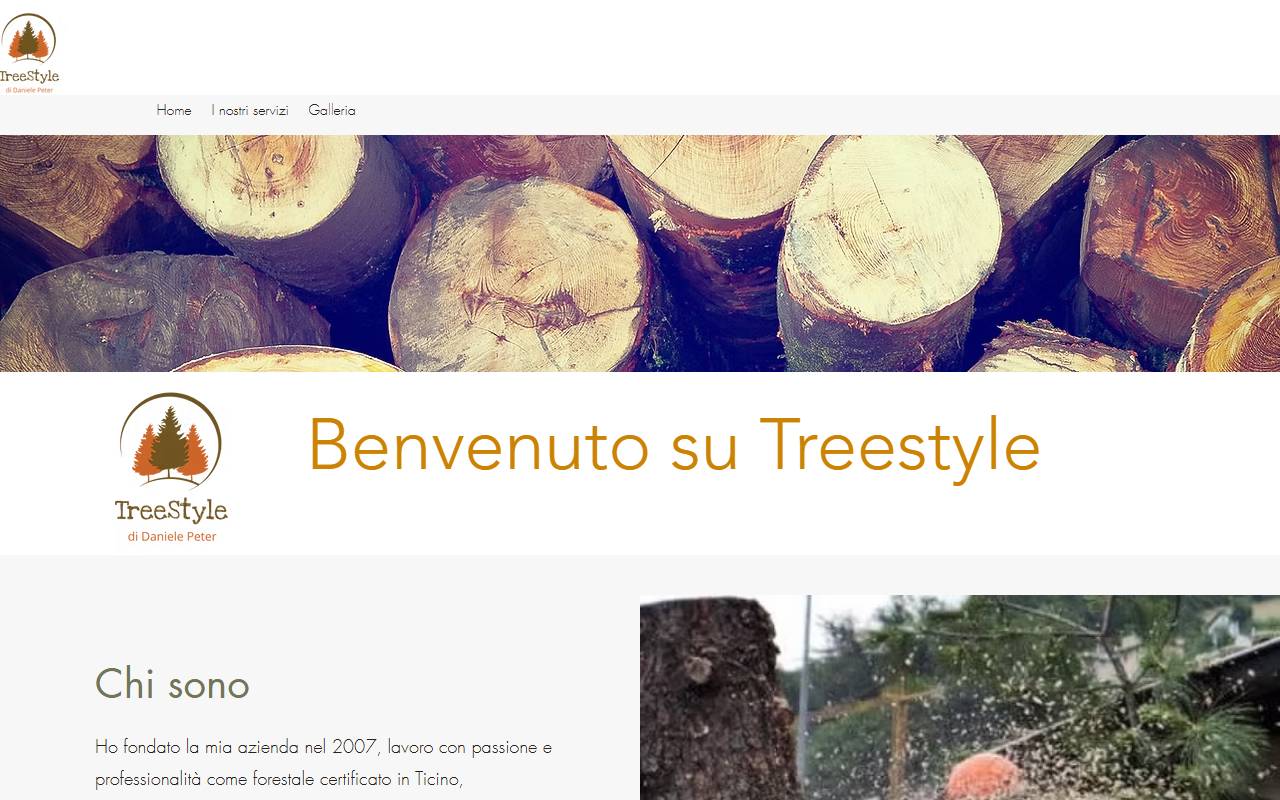Anteprima del sito: Treestyle Ticino di Daniele Peter