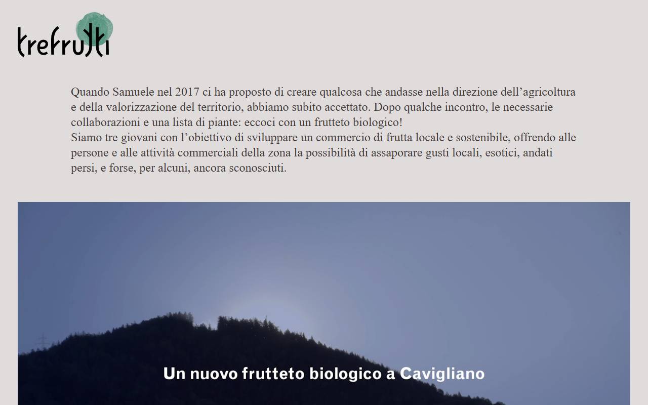 Anteprima del sito: Trefrutti SNC