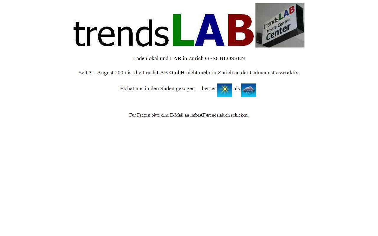 Anteprima del sito: trendsLAB GmbH
