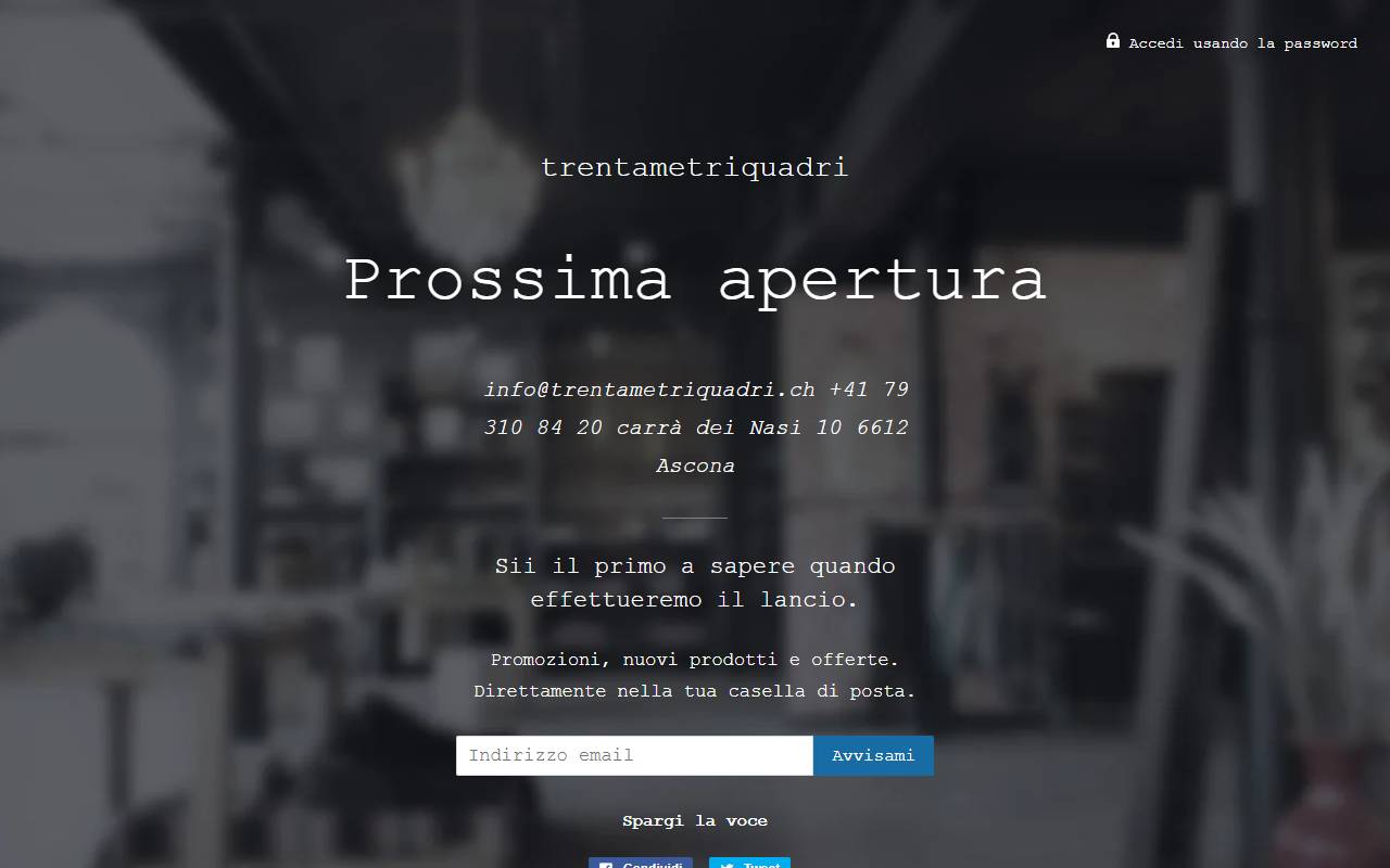 Anteprima del sito: trentametriquadri di Alex Simoni