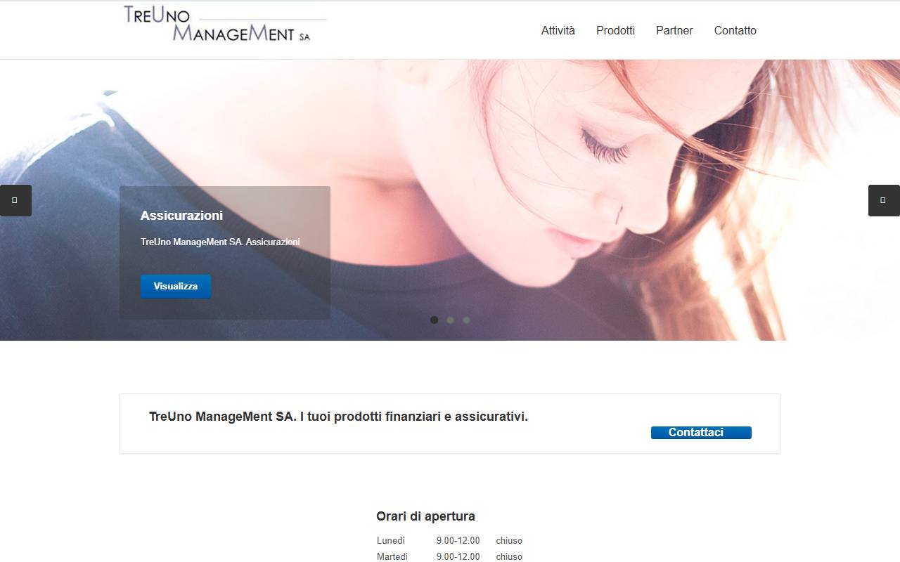 Anteprima del sito: Treuno Management SA