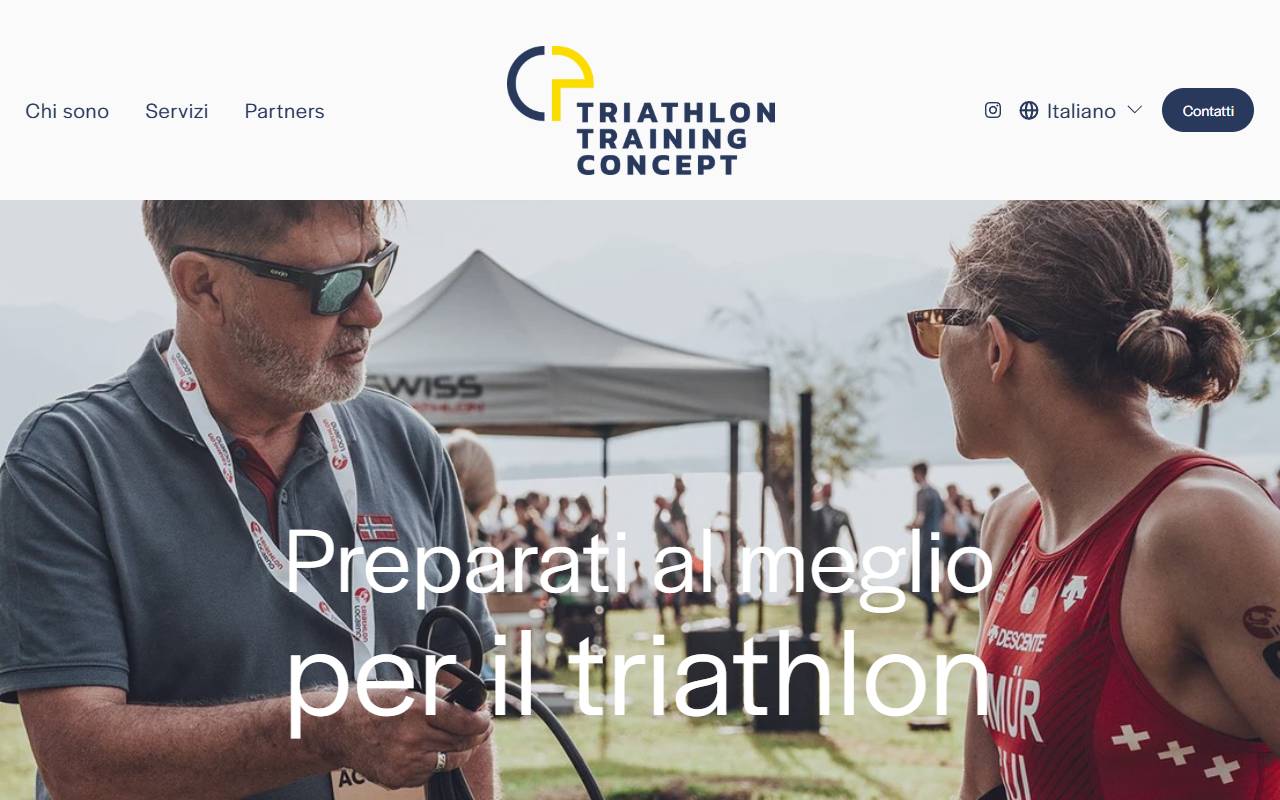 Anteprima del sito: Triathlon Training Concept Sagl