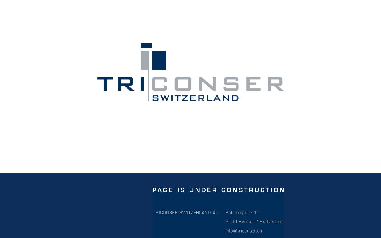 Anteprima del sito: TRICONSER Switzerland AG