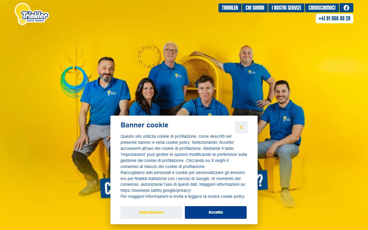 Anteprima del sito: Trinkler SA