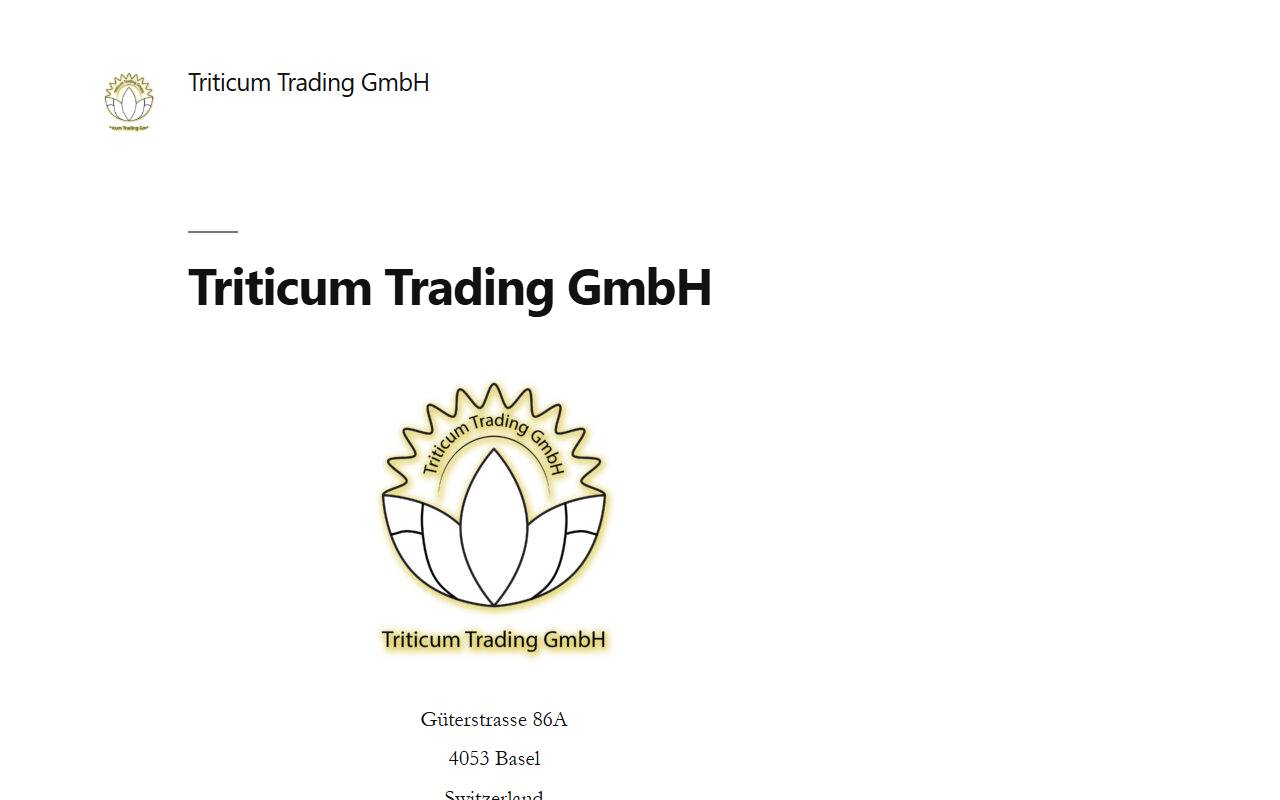Anteprima del sito: Triticum The Art of Flour SAGL
