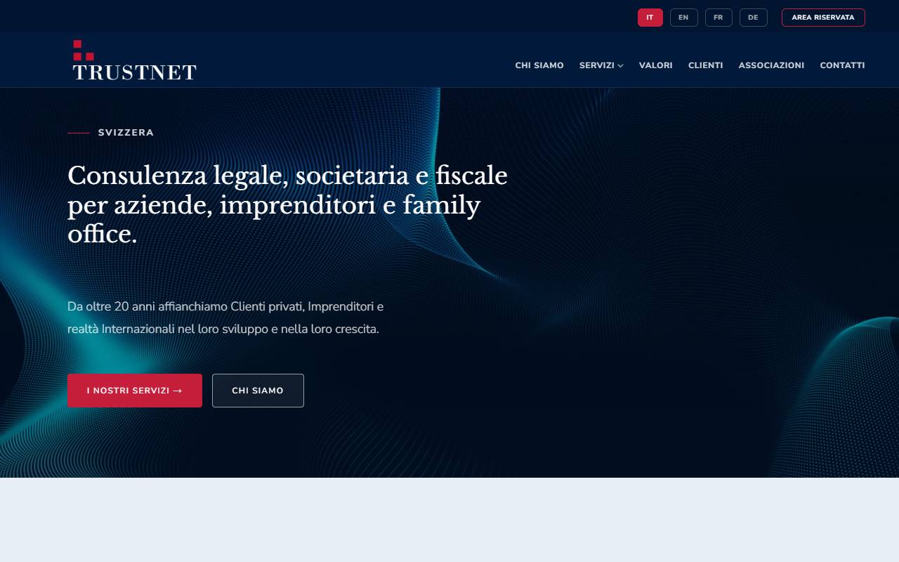 Anteprima del sito: TRUSTNET SA