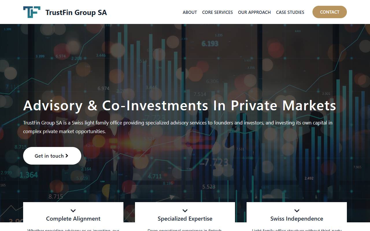Anteprima del sito: TrustFin Group SA