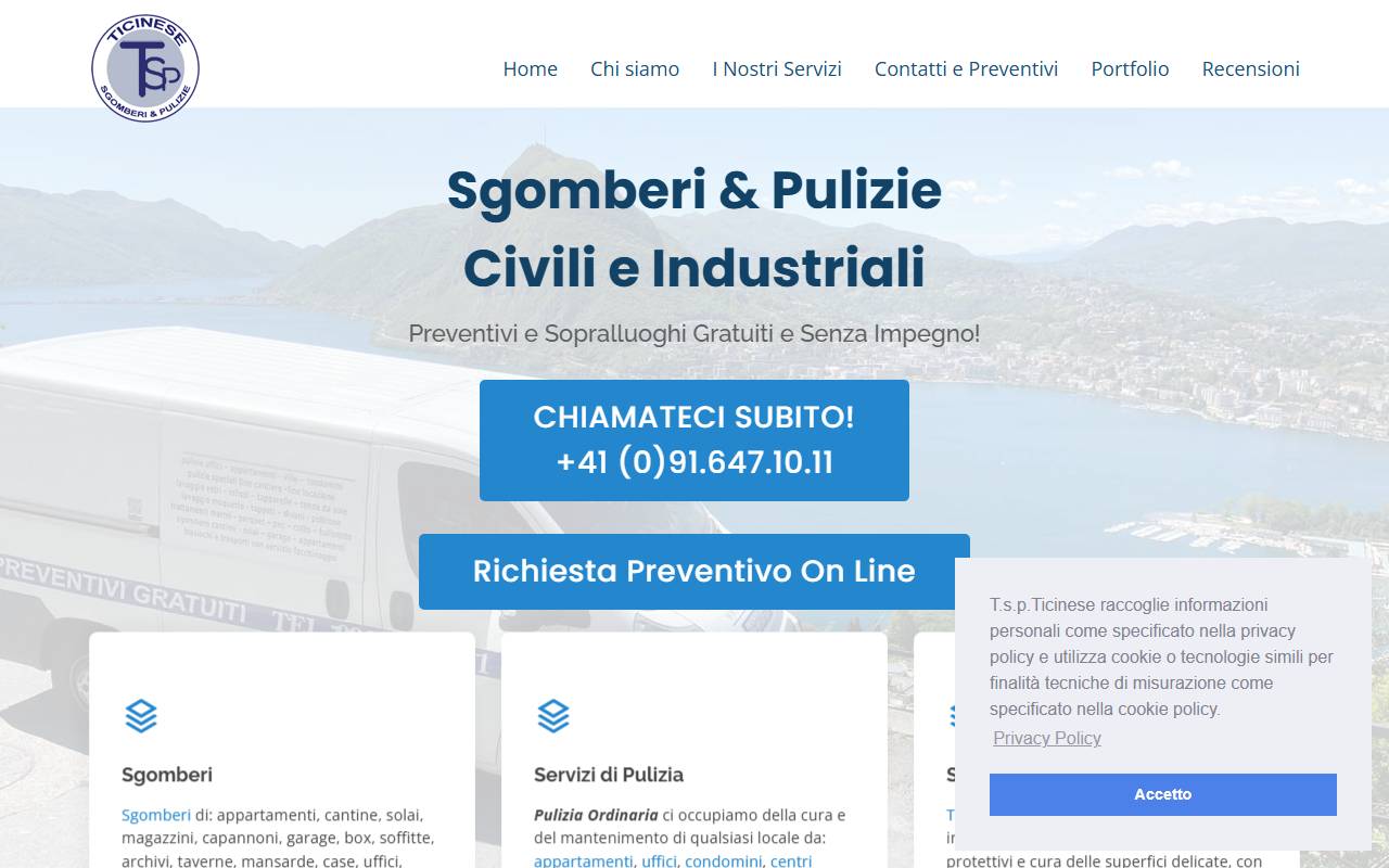 Anteprima del sito: T.S.P. Ticinese di Militello