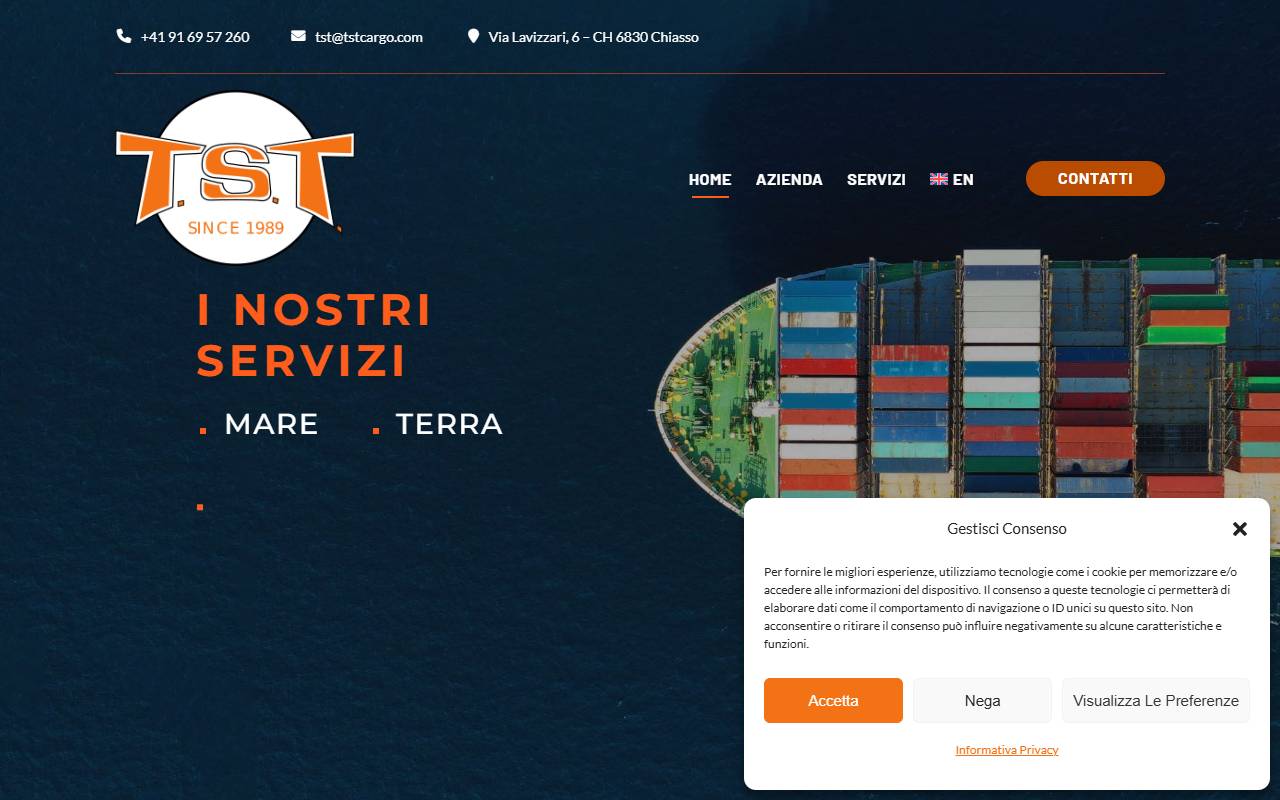 Anteprima del sito: Transocean System Transport SA