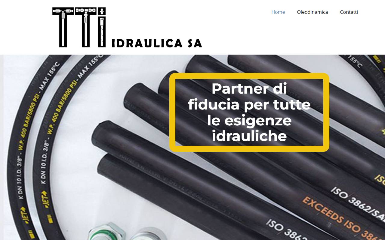 Anteprima del sito: TTI IDRAULICA SA