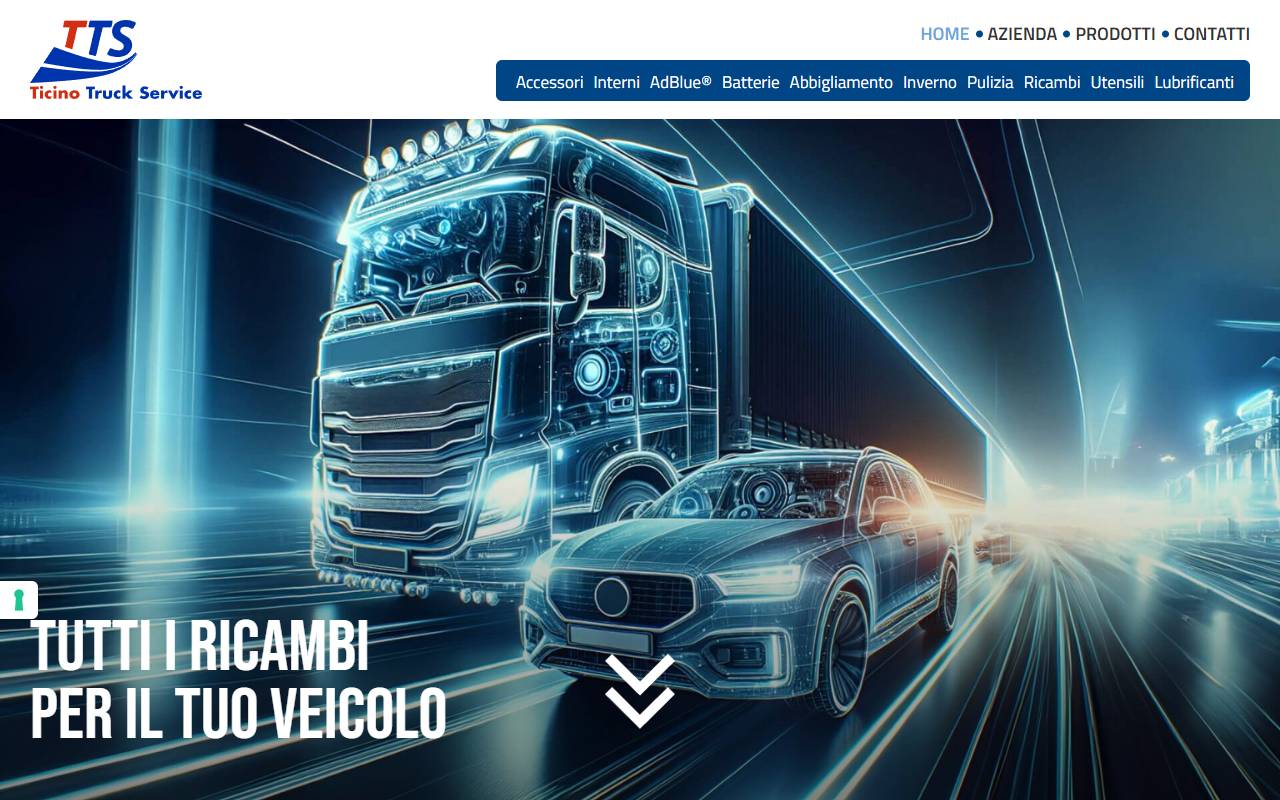 Anteprima del sito: T.T.S. Ticino Truck Service SA