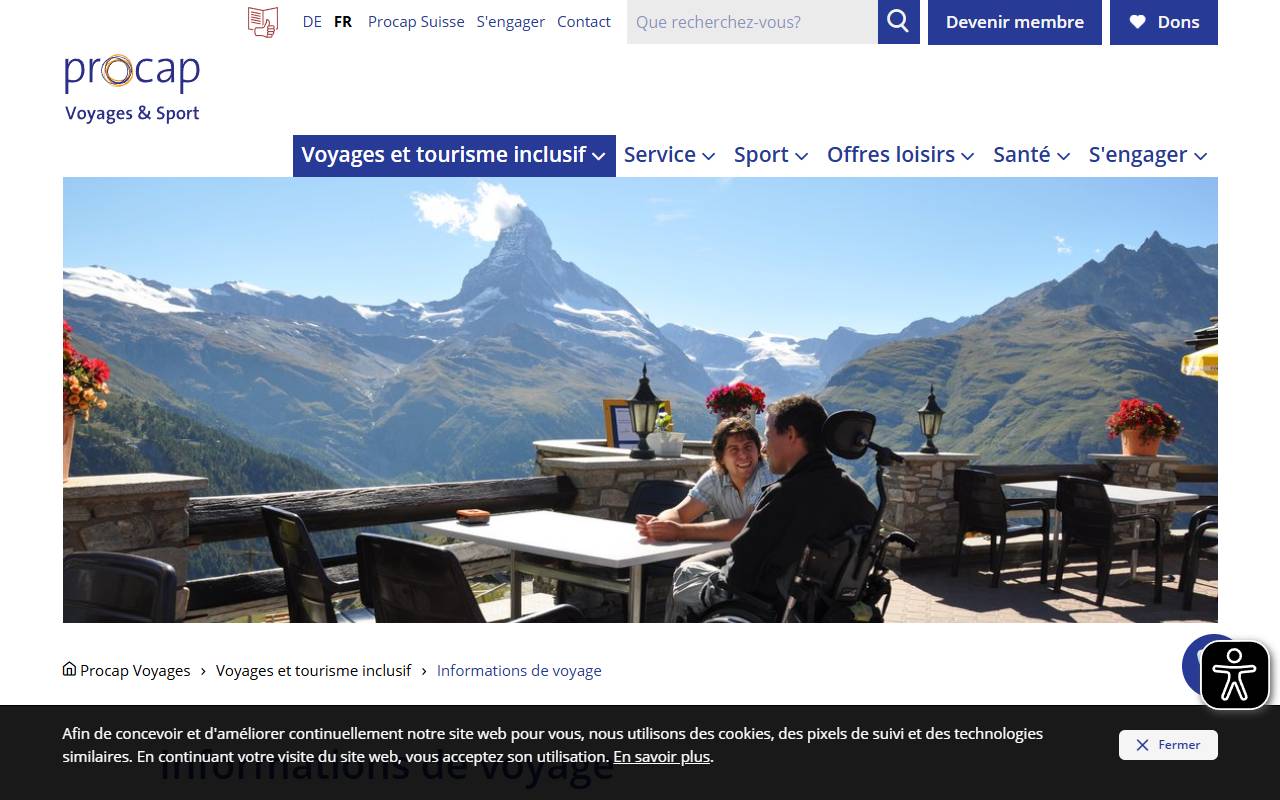 Anteprima del sito: Turismo Inclusivo