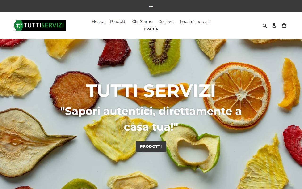 Anteprima del sito: TUTTI SERVIZI Sagl