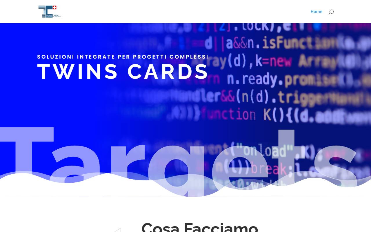 Anteprima del sito: Twins Cards SA