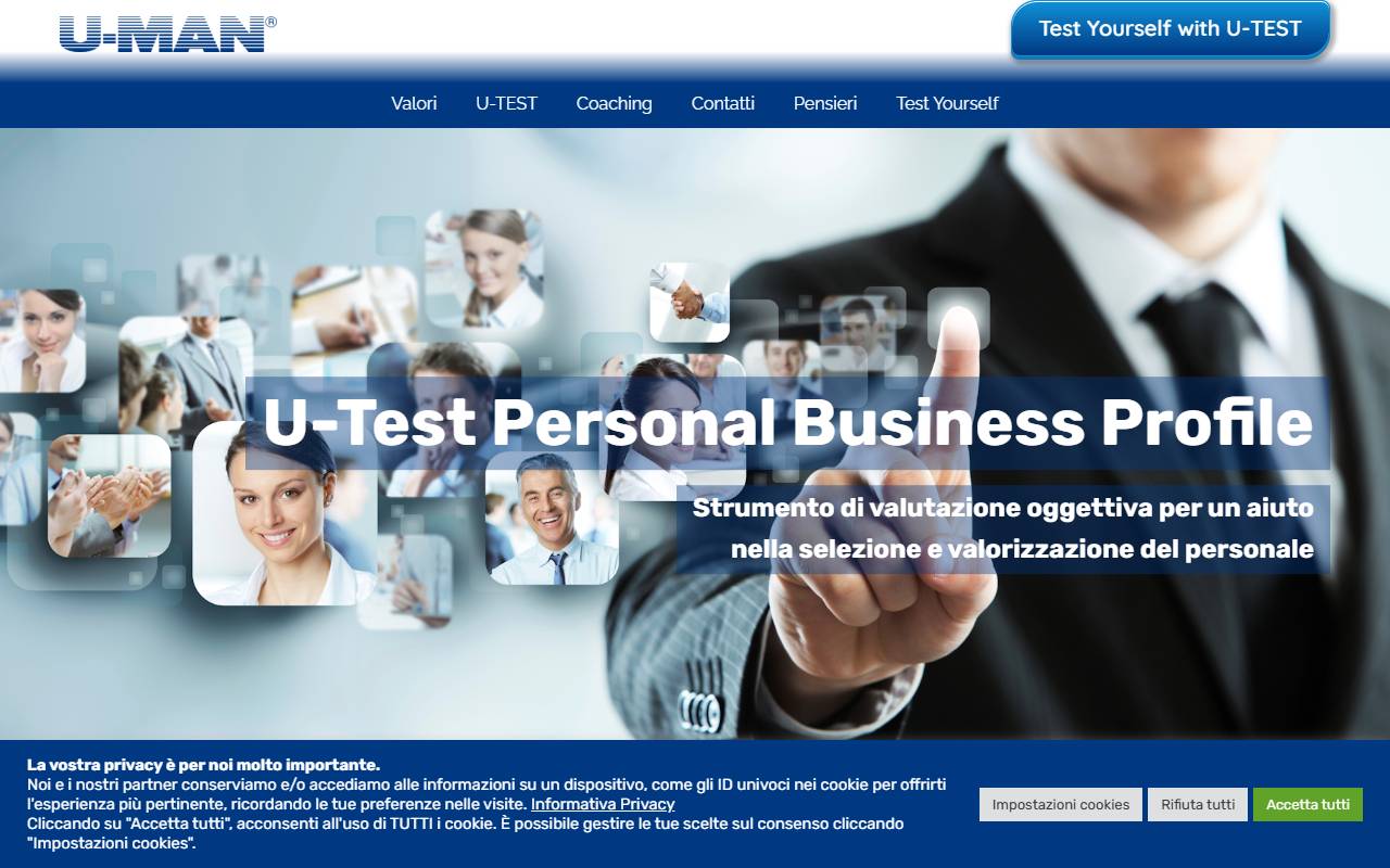 Anteprima del sito: U-MAN CONSULENZE E SERVIZI SA