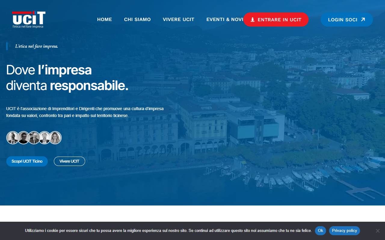Anteprima del sito: UCIT Unione Cristiana Imprenditori Ticinesi