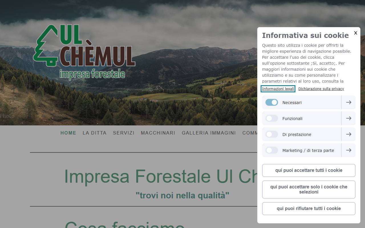 Anteprima del sito: Ul Chèmul SA