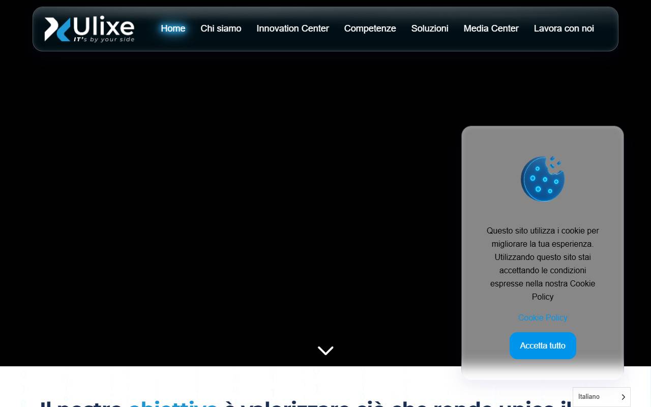 Anteprima del sito: Ulixe Holding GmbH