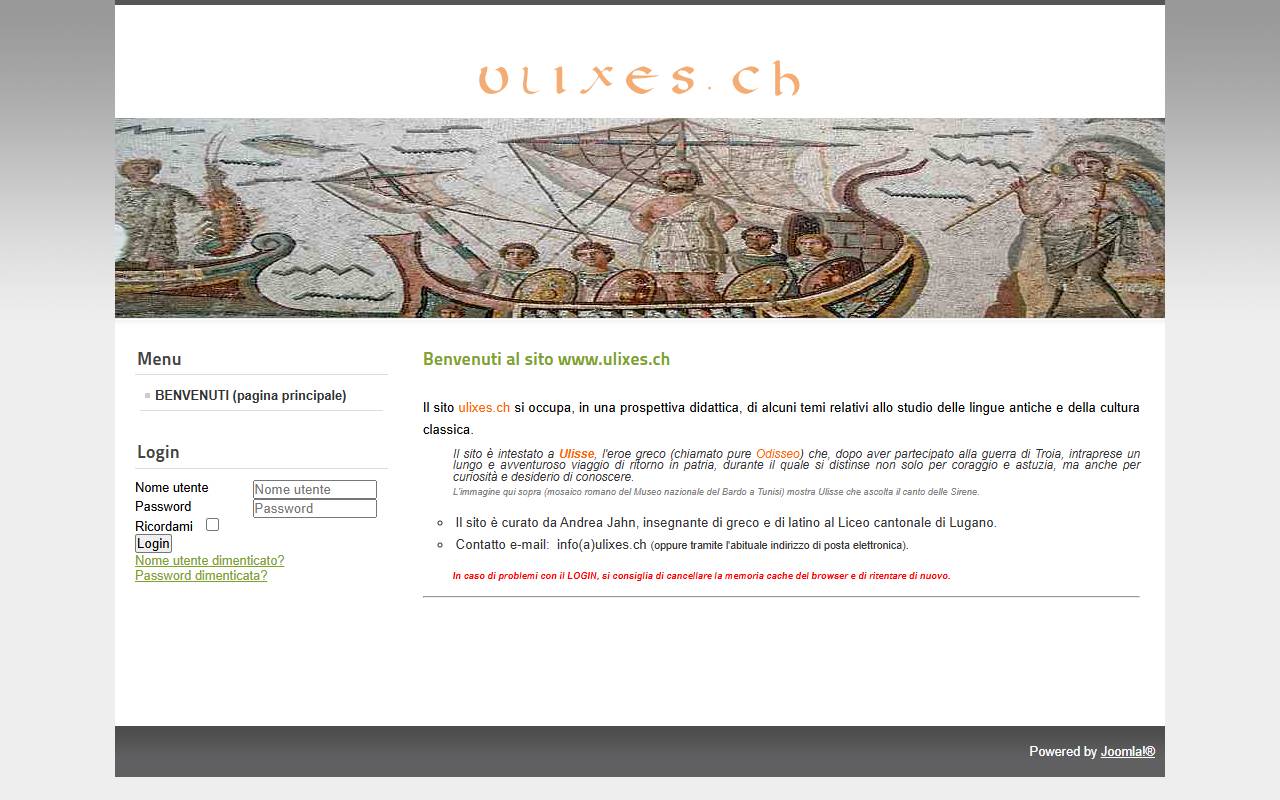 Anteprima del sito: Ulixes SA