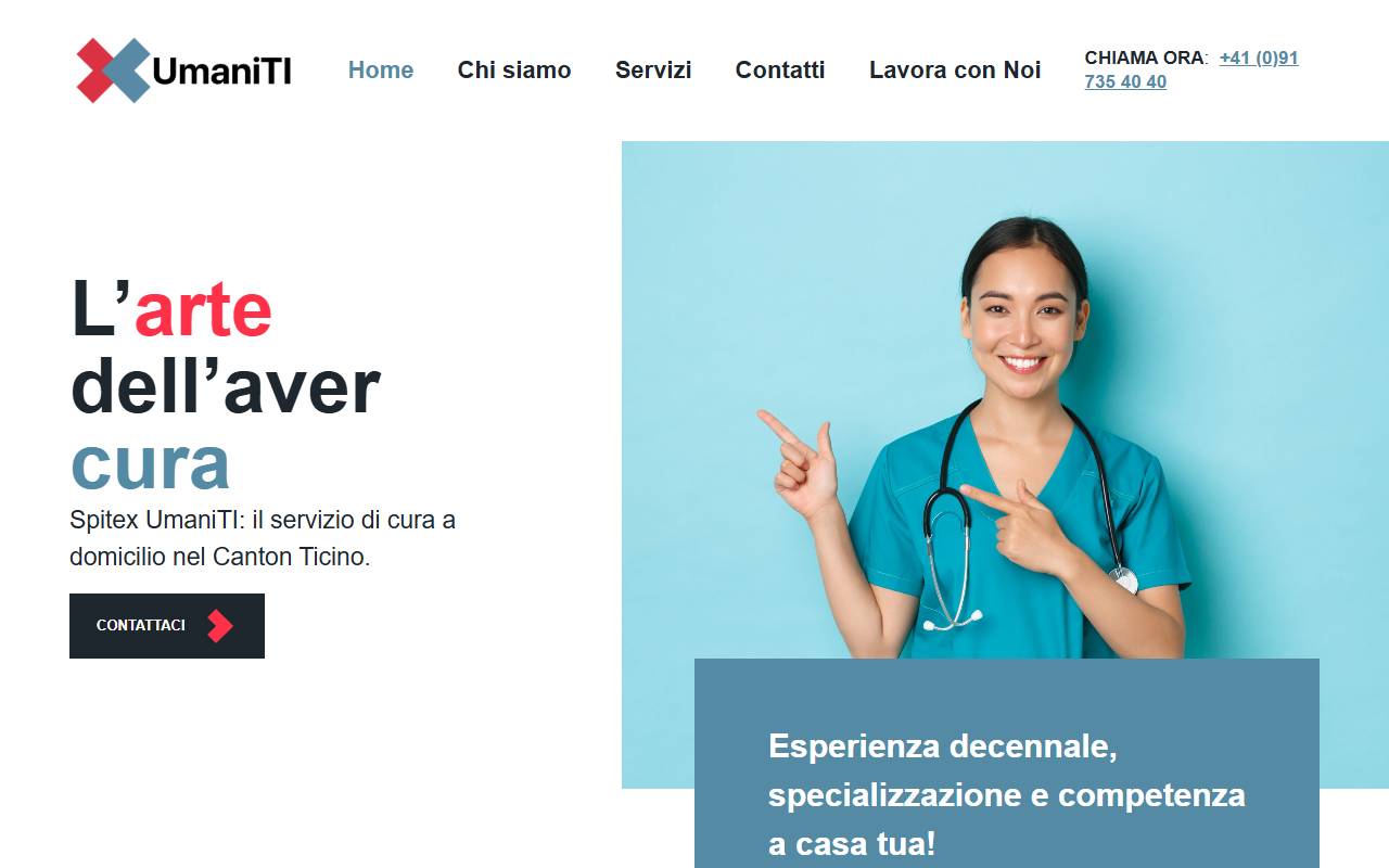 Anteprima del sito: Spitex UmaniTI SA
