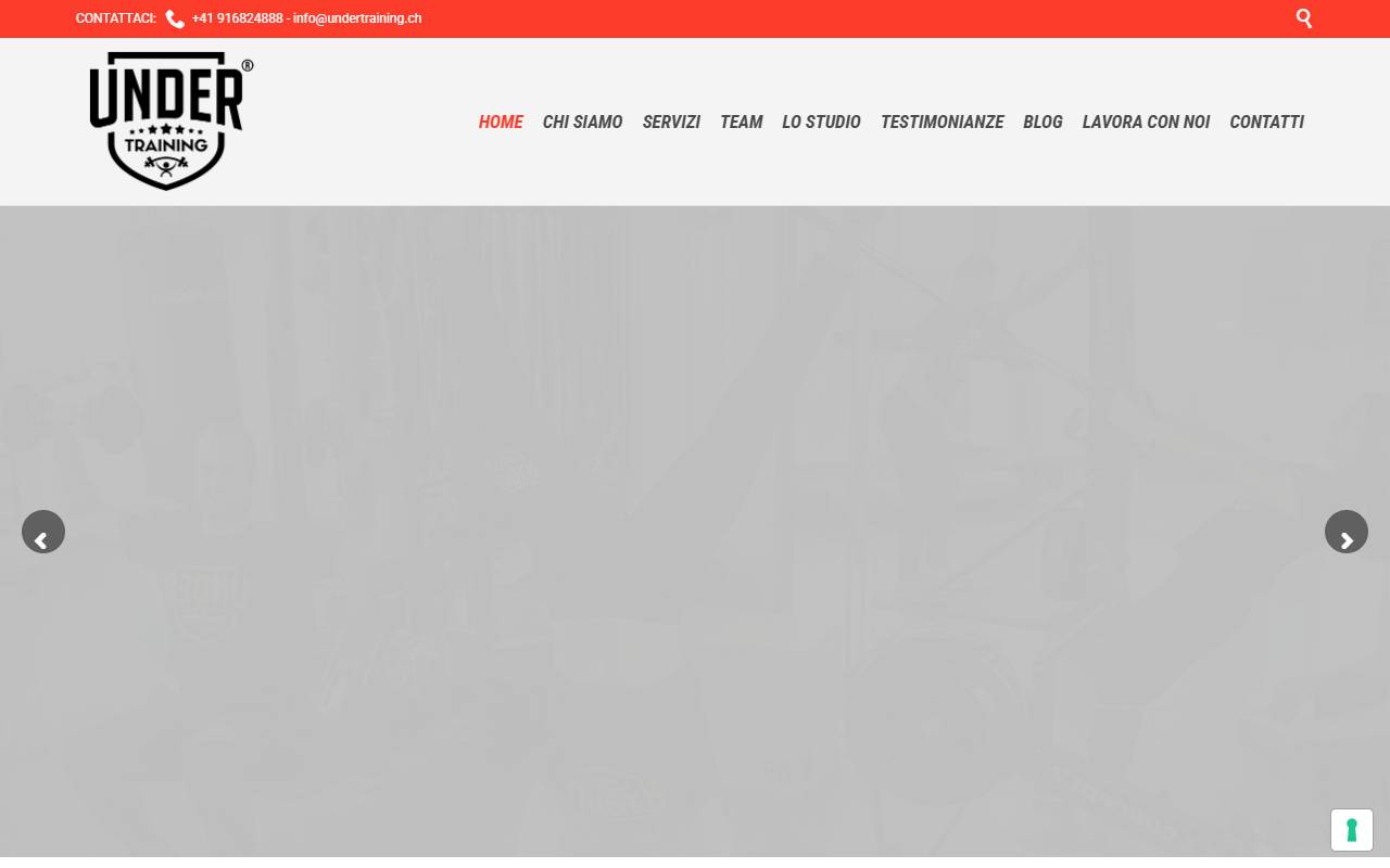 Anteprima del sito: Undertraining Sagl