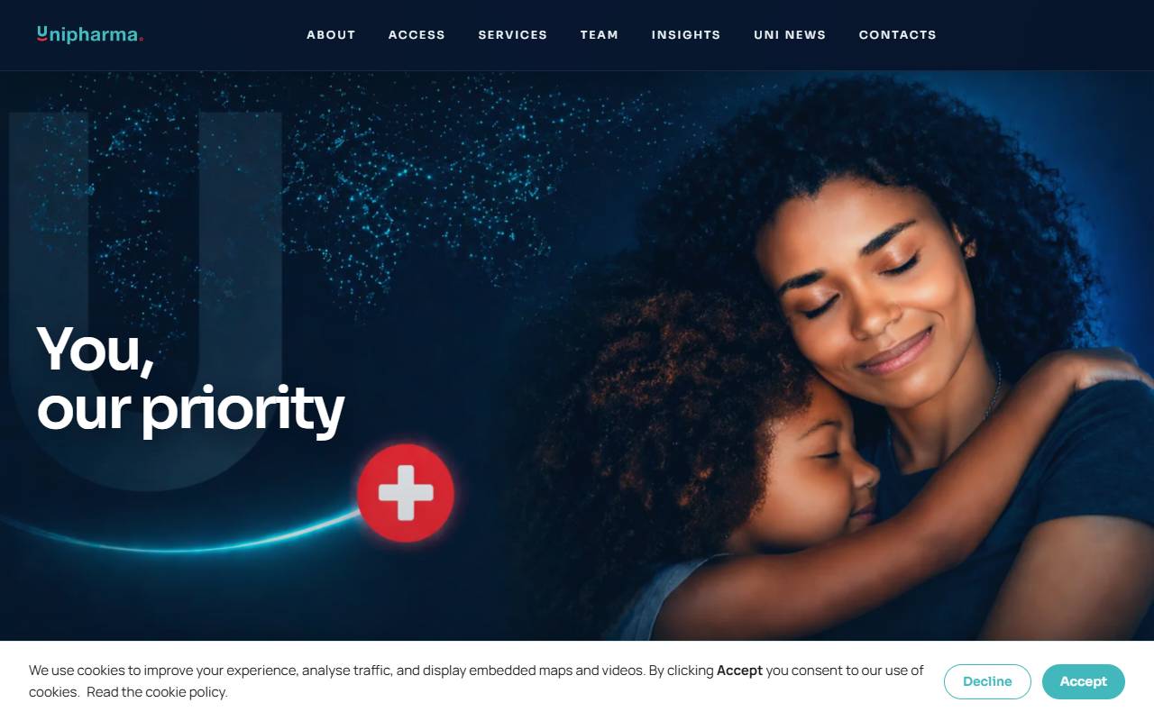 Anteprima del sito: Unipharma SA