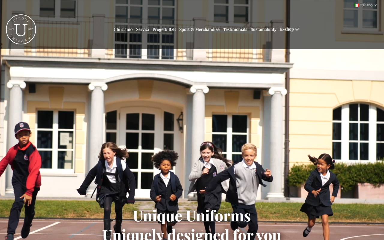 Anteprima del sito: UNIQUEUNIFORMS Sagl