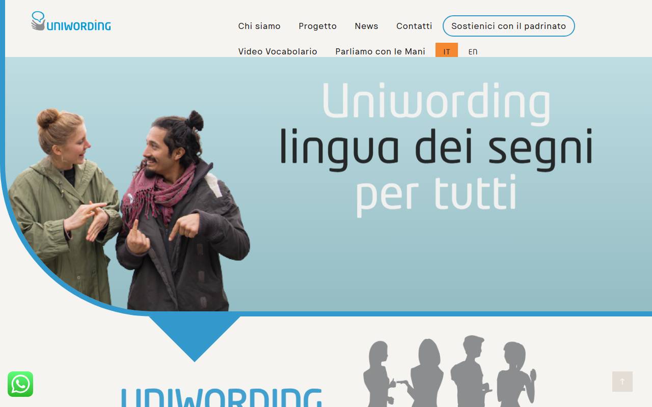Anteprima del sito: Associazione Uniwording
