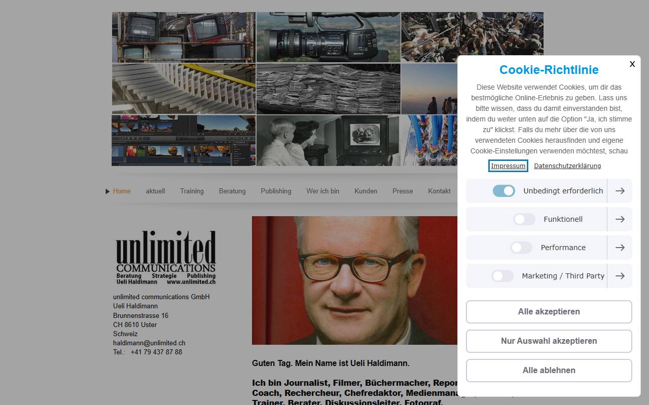 Anteprima del sito: b.unlimited SA