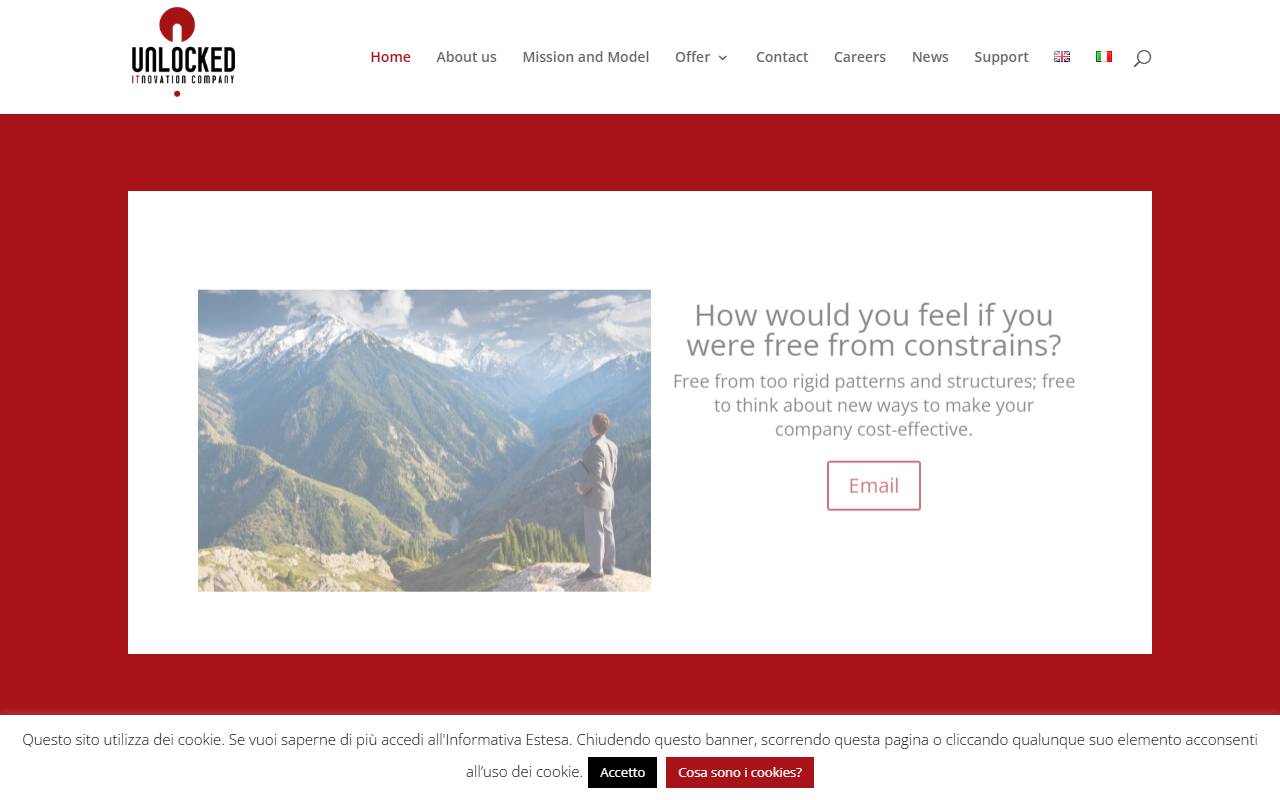 Anteprima del sito: UNLOCKED ITNOVATION SA