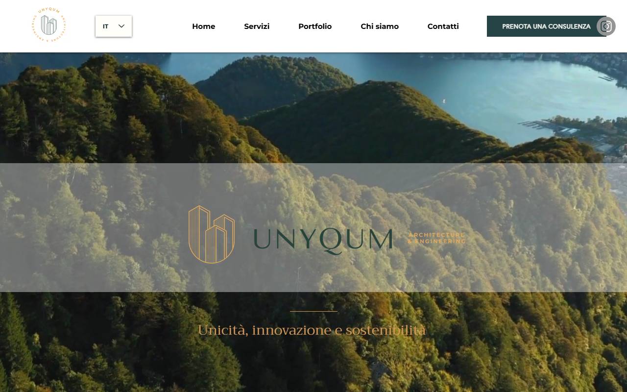 Anteprima del sito: UNYQUM Sagl