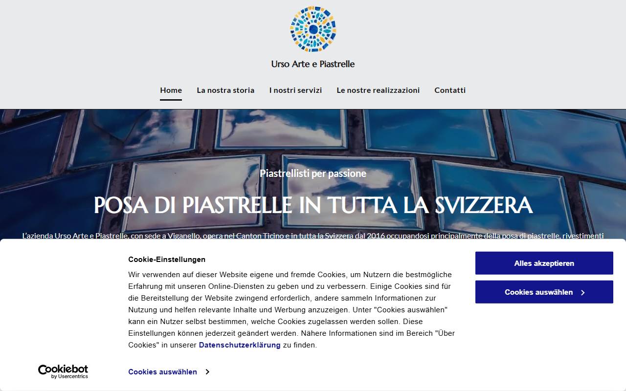 Anteprima del sito: URSO ARTE E PIASTRELLE