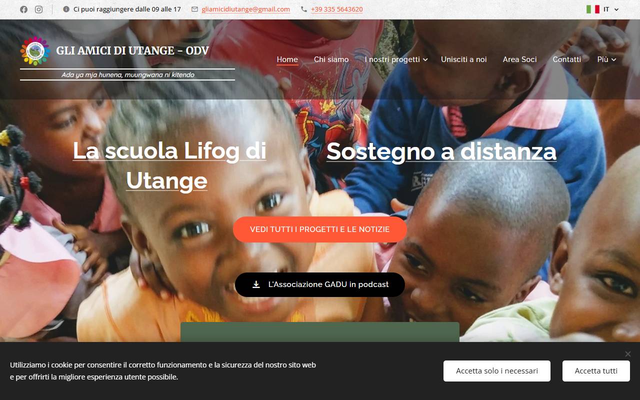 Anteprima del sito: Gli Amici di Utange - Svizzera