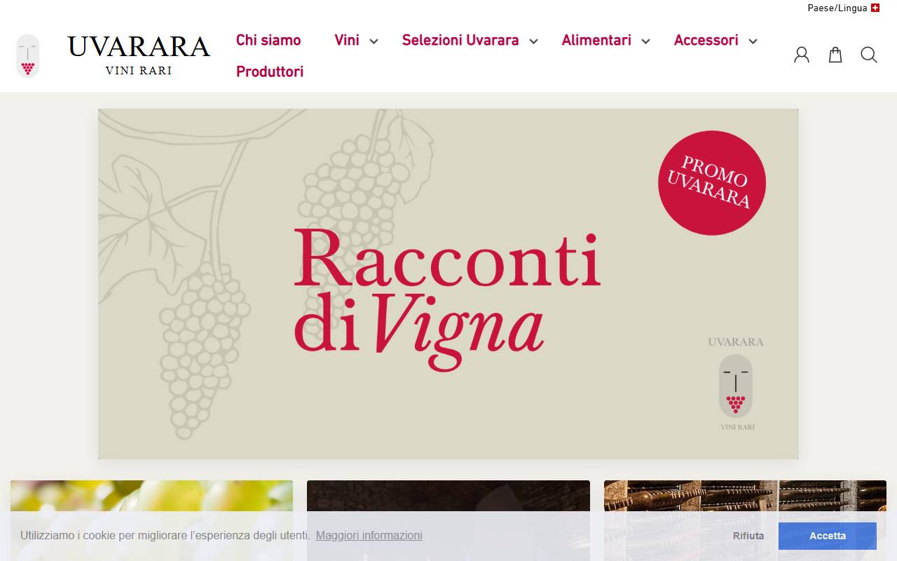 Anteprima del sito: Uvarara SA