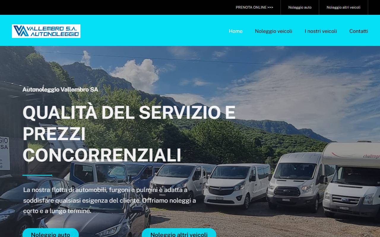 Anteprima del sito: Vallembro SA